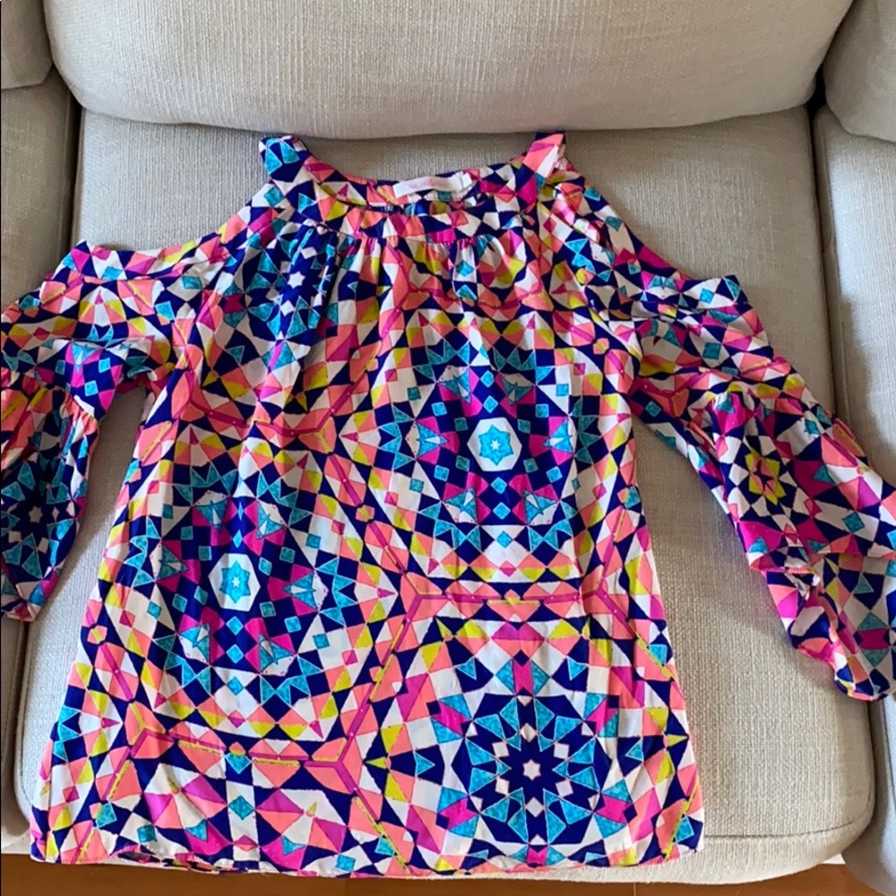 Alice&Trixie multi color cold shoulder top